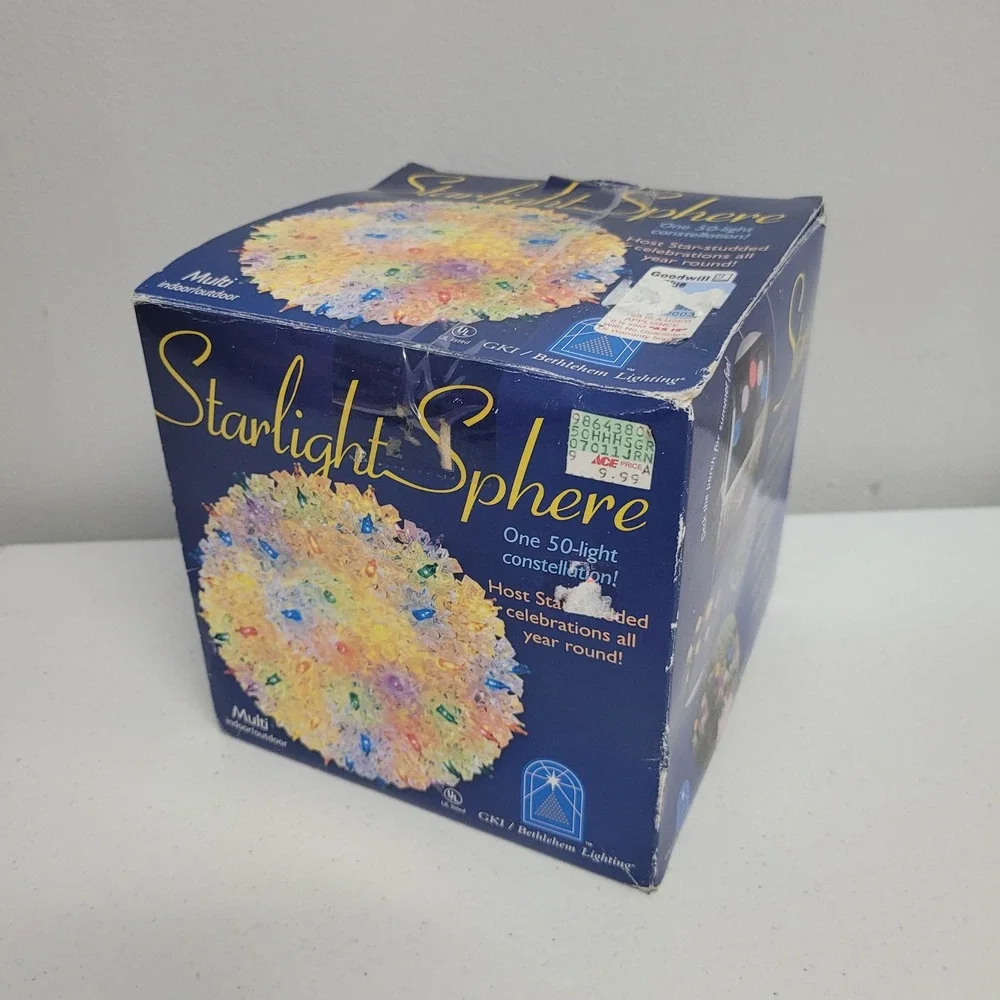 GKI‎ Bethlehem Lighting Starlight Sphere Multi Color 50 Light Indoor Outdoor